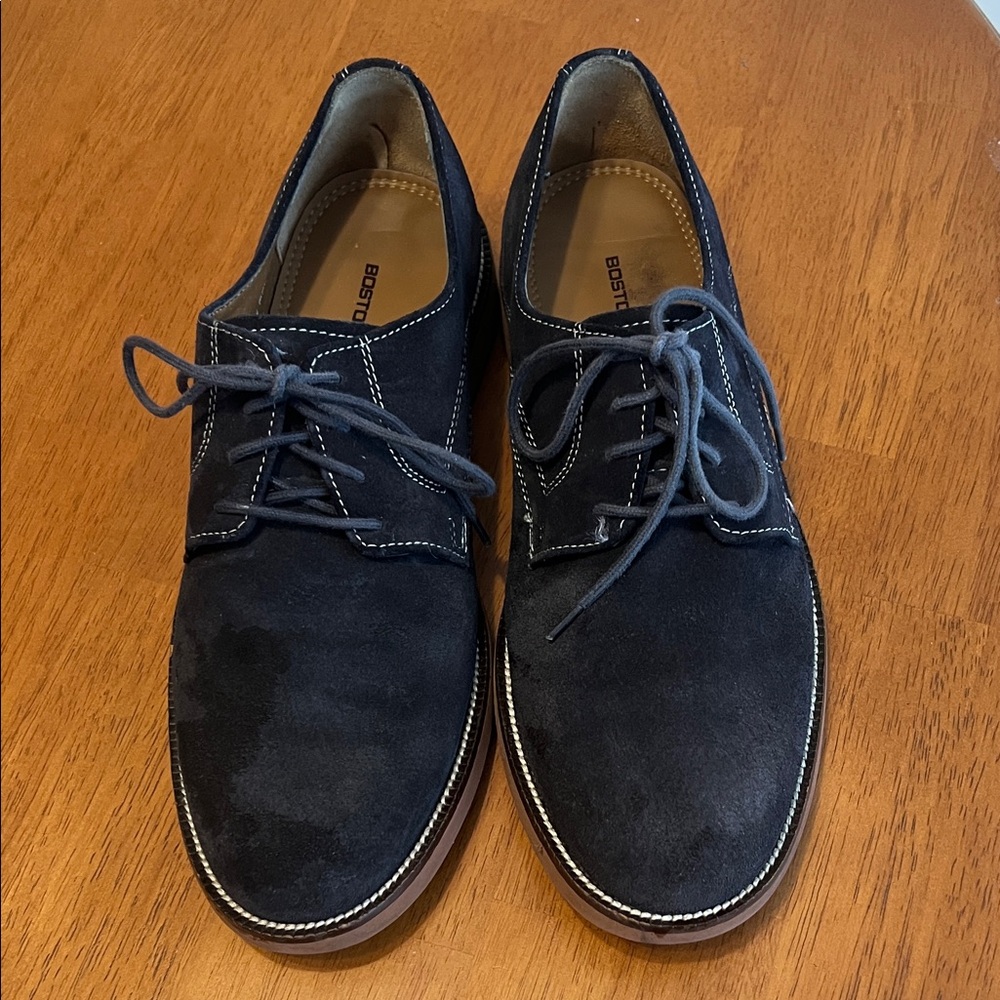 Bostonian Black Suede Men's Oxfords